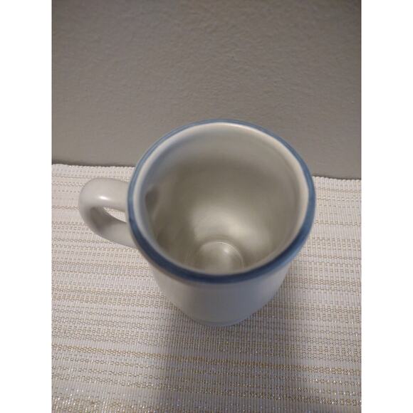 Pfaltzgraff Yorktown pattern stoneware footed pedestal latte coffee mug - Picture 3 of 7